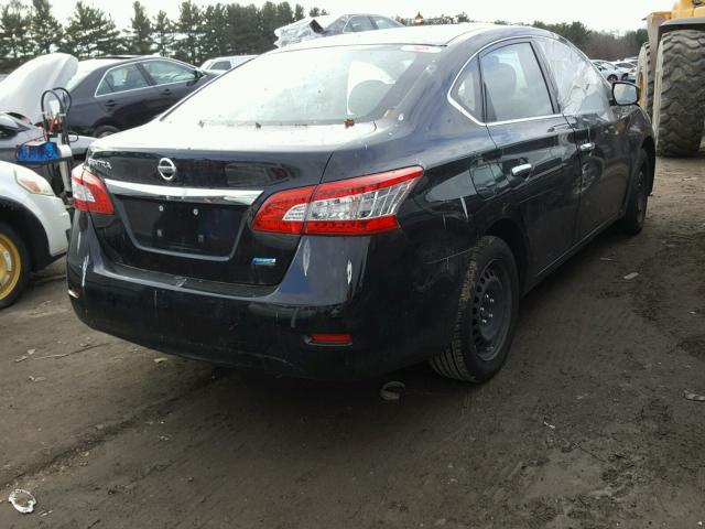 3N1AB7AP2DL771381 - 2013 NISSAN SENTRA S BLACK photo 4