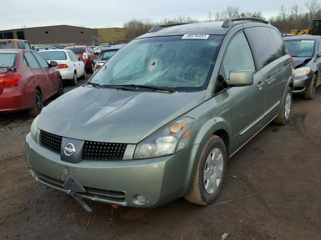 5N1BV28U76N110287 - 2006 NISSAN QUEST S GREEN photo 2