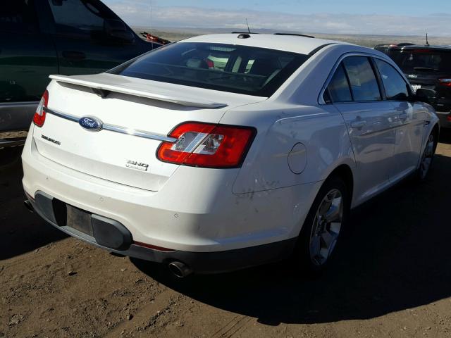 1FAHP2KT1BG113926 - 2011 FORD TAURUS SHO WHITE photo 4