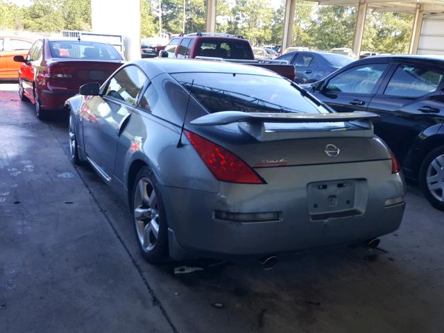 JN1AZ34E86M351793 - 2006 NISSAN 350Z COUPE GRAY photo 3