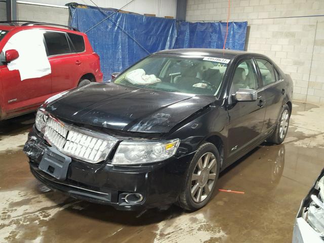 3LNHM26T27R661667 - 2007 LINCOLN MKZ BLACK photo 2