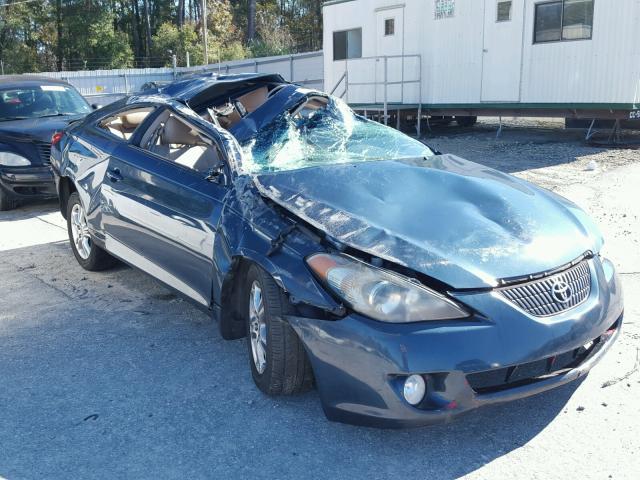 4T1CE38P95U982429 - 2005 TOYOTA CAMRY SOLA BLUE photo 1