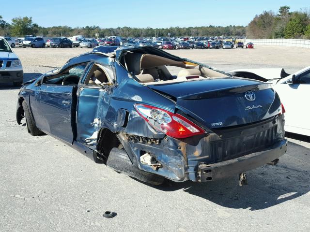 4T1CE38P95U982429 - 2005 TOYOTA CAMRY SOLA BLUE photo 3