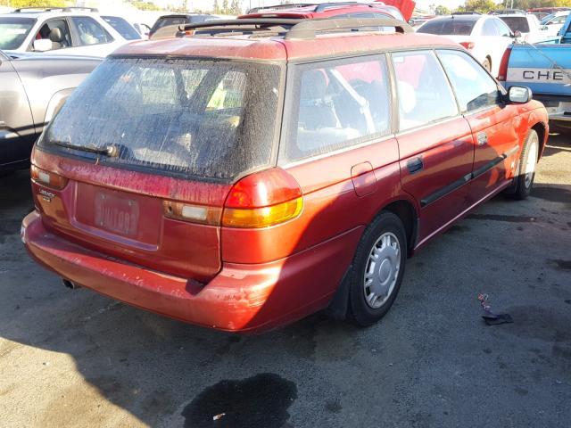 4S3BK635XS7337699 - 1995 SUBARU LEGACY L/O RED photo 4