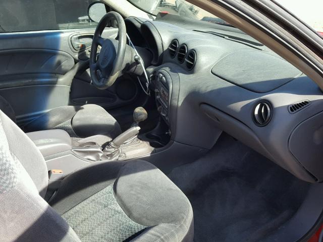 1G2NF12E92C297178 - 2002 PONTIAC GRAND AM S წითელი ფოტო 5