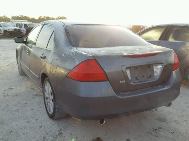 1HGCM66487A067689 - 2007 HONDA ACCORD SE GRAY photo 3