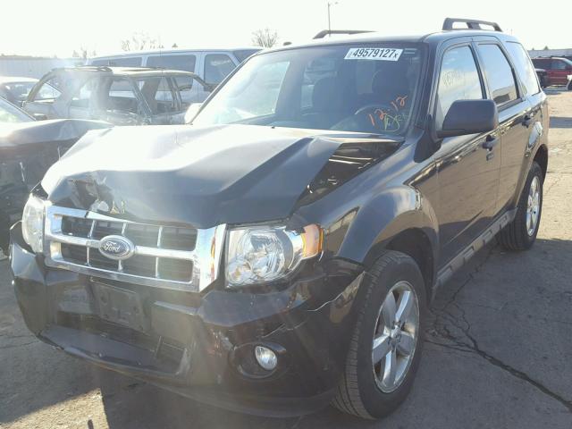 1FMCU9DG7AKC71460 - 2010 FORD ESCAPE XLT BLACK photo 2