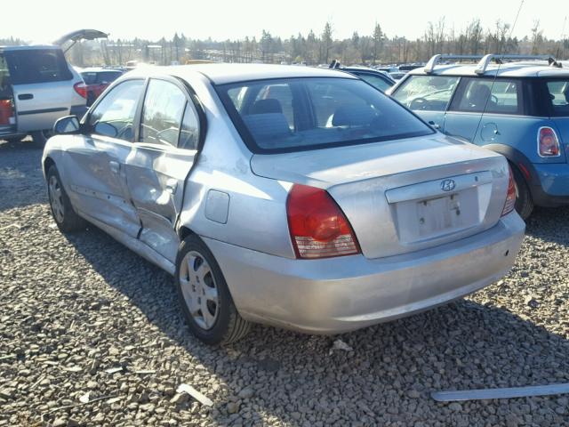 KMHDN46DX4U922161 - 2004 HYUNDAI ELANTRA GL SILVER photo 3