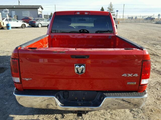 1C6RD7FPXCS315929 - 2012 DODGE RAM 1500 S RED photo 9