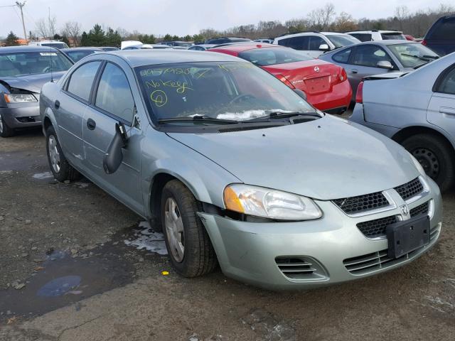 1B3EL36T54N181672 - 2004 DODGE STRATUS SE GREEN photo 1