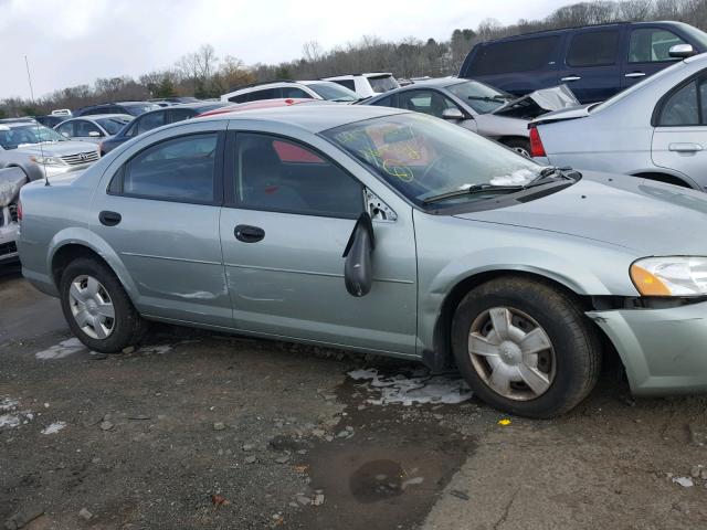 1B3EL36T54N181672 - 2004 DODGE STRATUS SE GREEN photo 9