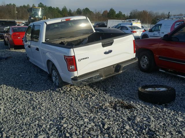 1FTEW1C87HFA47837 - 2017 FORD F150 SUPER WHITE photo 3