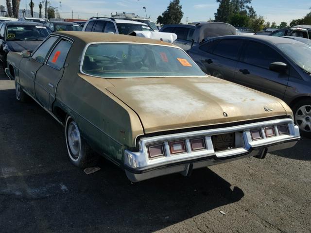 00001N69R3C200322 - 1973 CHEVROLET CAPRICE GREEN photo 3