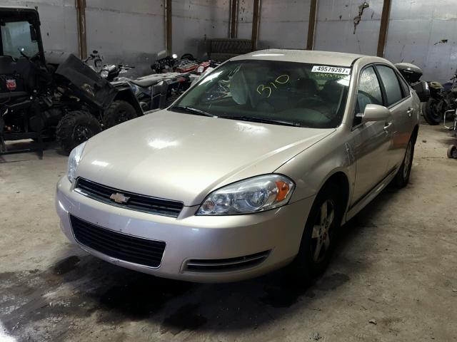 2G1WT57K591121607 - 2009 CHEVROLET IMPALA 1LT TAN photo 2