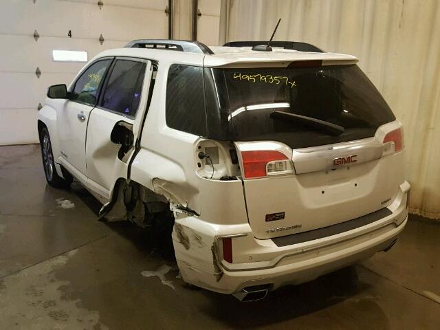 2GKFLVE34H6220458 - 2017 GMC TERRAIN DE WHITE photo 3