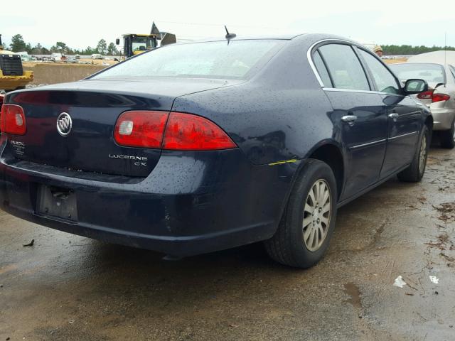 1G4HP57206U155387 - 2006 BUICK LUCERNE CX BLUE photo 4