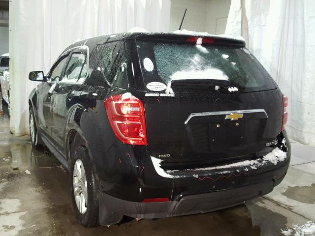 2GNFLEEK3G6328837 - 2016 CHEVROLET EQUINOX LS BLACK photo 3