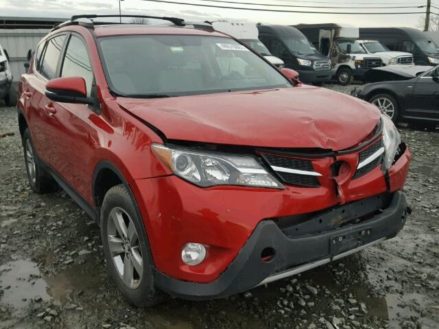 2T3RFREV1FW259504 - 2015 TOYOTA RAV4 XLE RED photo 1