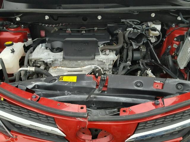 2T3RFREV1FW259504 - 2015 TOYOTA RAV4 XLE RED photo 7