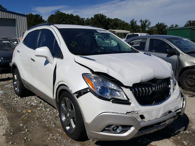 KL4CJBSB4DB156051 - 2013 BUICK ENCORE CON WHITE photo 1