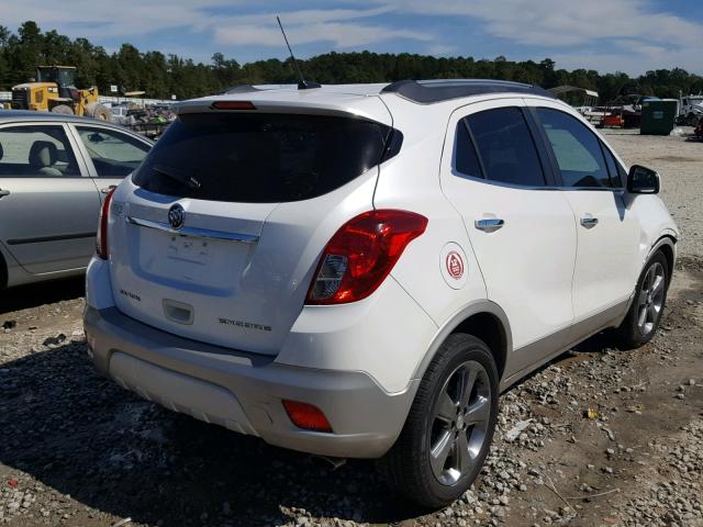 KL4CJBSB4DB156051 - 2013 BUICK ENCORE CON WHITE photo 4