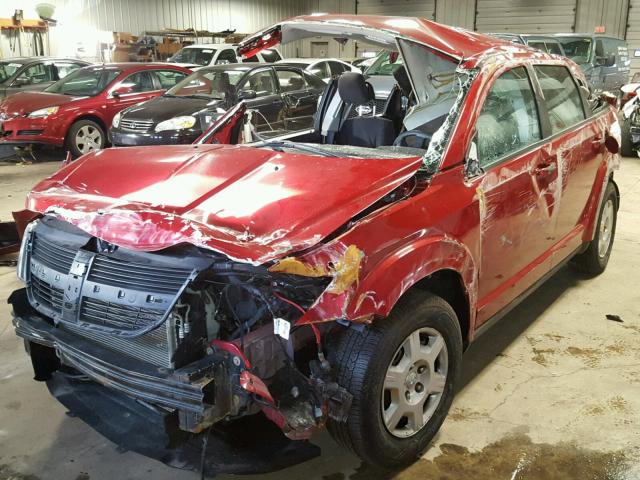 3D4PG4FB2AT253855 - 2010 DODGE JOURNEY SE RED photo 2