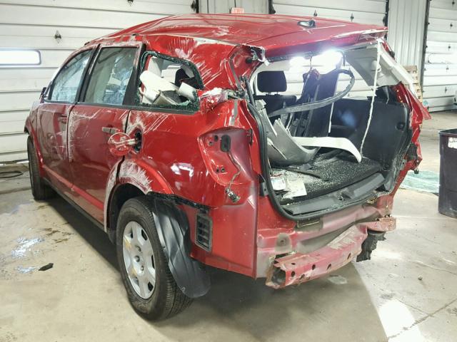 3D4PG4FB2AT253855 - 2010 DODGE JOURNEY SE RED photo 3