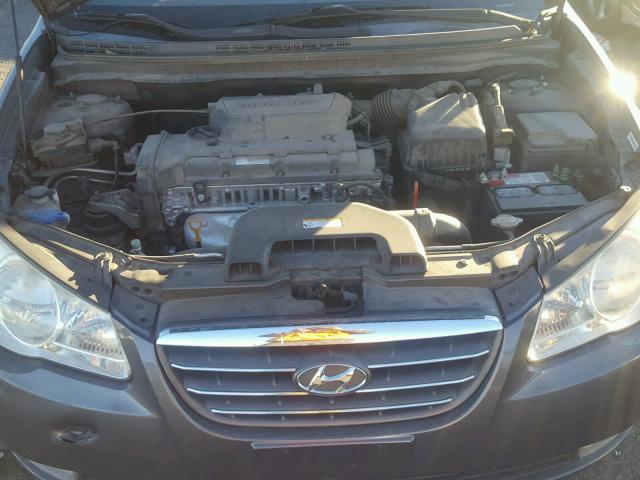 KMHDU46D58U526745 - 2008 HYUNDAI ELANTRA GL GRAY photo 7