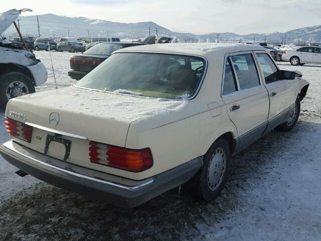 WDBCA25D4JA375448 - 1988 MERCEDES-BENZ 300 SEL BROWN photo 4