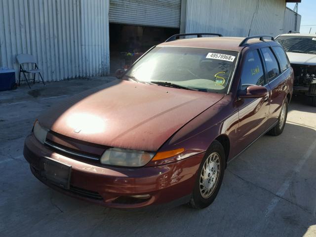 1G8JW84R21Y539341 - 2001 SATURN LW300 BURGUNDY photo 2