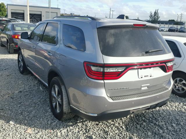 1C4RDHDG2GC322343 - 2016 DODGE DURANGO LI GRAY photo 3