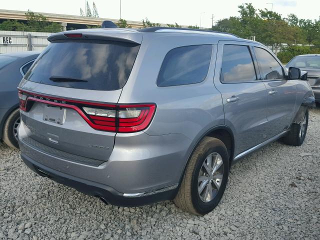 1C4RDHDG2GC322343 - 2016 DODGE DURANGO LI GRAY photo 4