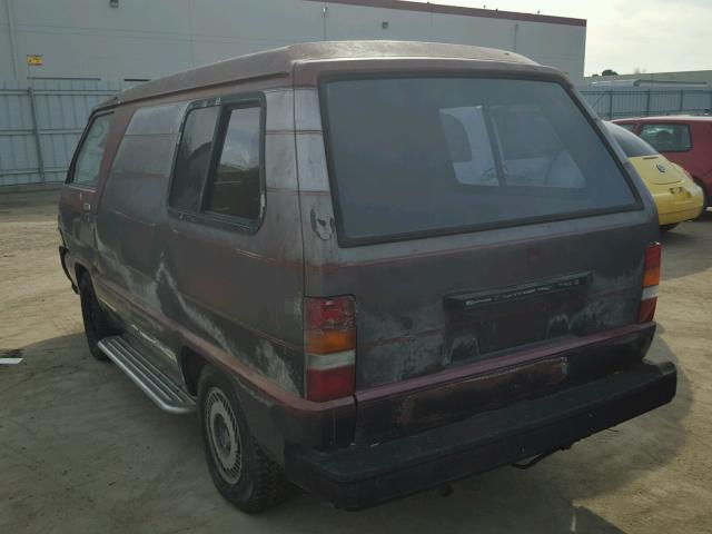 JT4YR28V8H5043861 - 1987 TOYOTA VAN WAGON TWO TONE photo 3