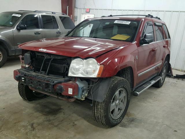 1J8HR58296C347628 - 2006 JEEP GRAND CHER MAROON photo 2