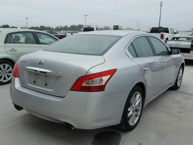 1N4AA5AP9AC804099 - 2010 NISSAN MAXIMA S SILVER photo 4