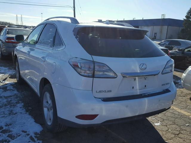 2T2BK1BA0AC064511 - 2010 LEXUS RX 350 WHITE photo 3