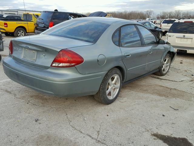 1FAFP53U05A216391 - 2005 FORD TAURUS SE TURQUOISE photo 4