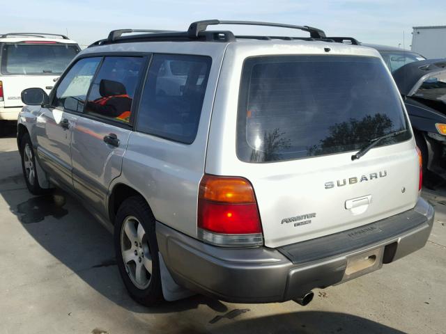 JF1SF6552YH700717 - 2000 SUBARU FORESTER S SILVER photo 3