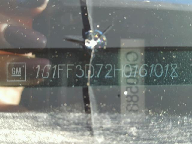 1G1FF3D72H0161018 - 2017 CHEVROLET CAMARO SS BLACK photo 10