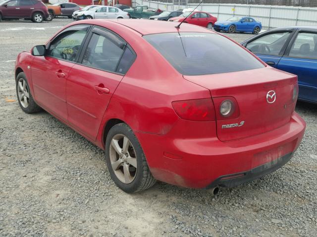 JM1BK12F151318933 - 2005 MAZDA 3 I RED photo 3