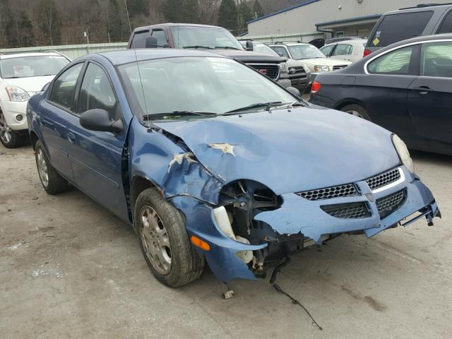 1B3ES56C13D118359 - 2003 DODGE NEON SXT BLUE photo 1