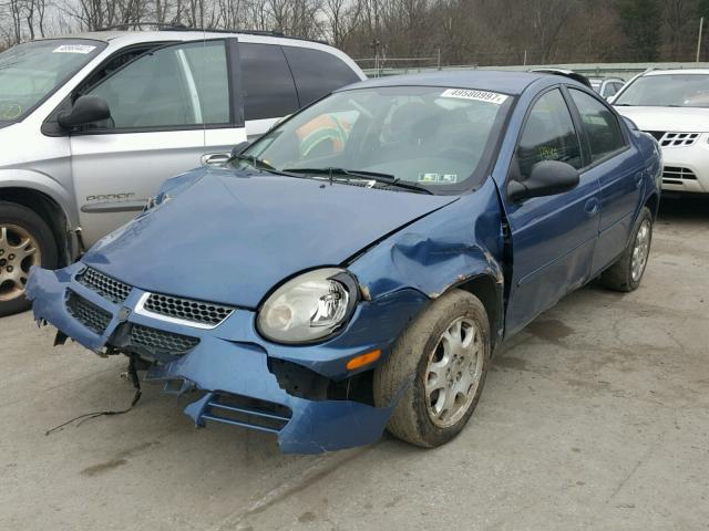 1B3ES56C13D118359 - 2003 DODGE NEON SXT BLUE photo 2