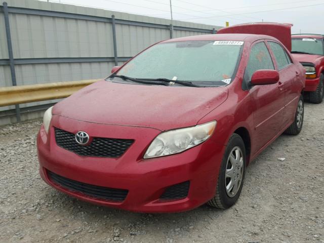 JTDBL40E29J036864 - 2009 TOYOTA COROLLA BA RED photo 2