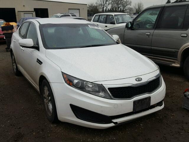 KNAGM4A70B5174353 - 2011 KIA OPTIMA LX WHITE photo 1