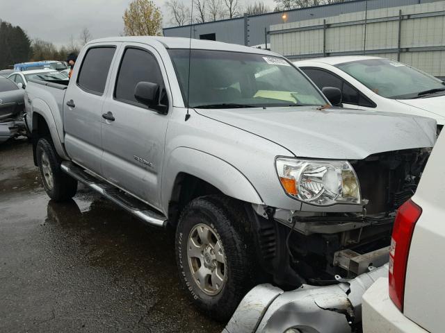 5TELU42N37Z423148 - 2007 TOYOTA TACOMA DOU SILVER photo 1