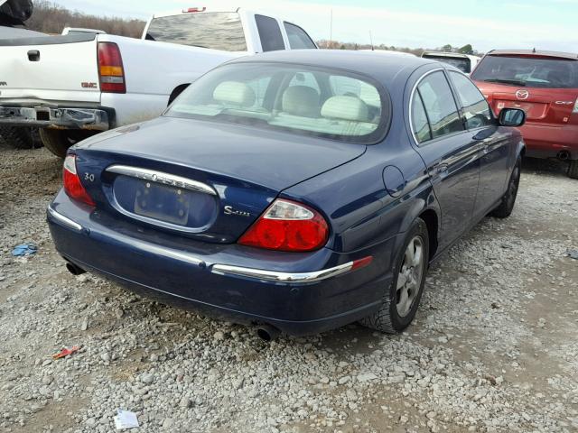 SAJDA01N21FM10498 - 2001 JAGUAR S-TYPE BLUE photo 4