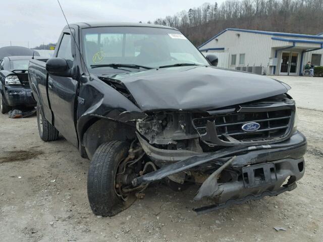 1FTRF18232NA80210 - 2002 FORD F150 BLACK photo 1