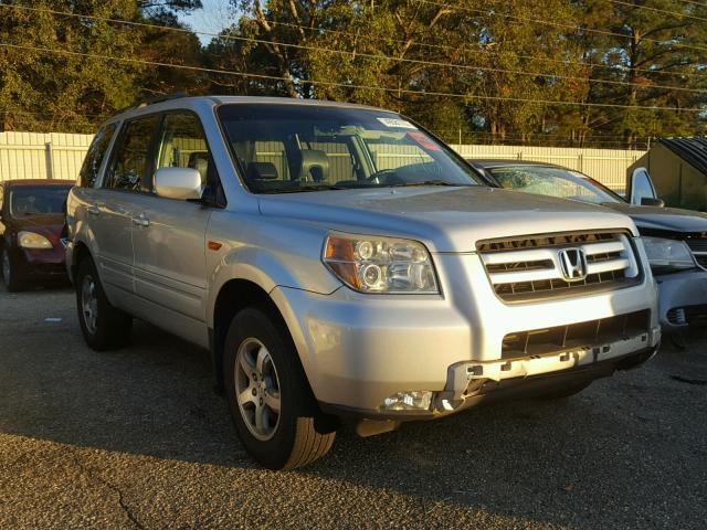 5FNYF28687B010597 - 2007 HONDA PILOT EXL SILVER photo 1