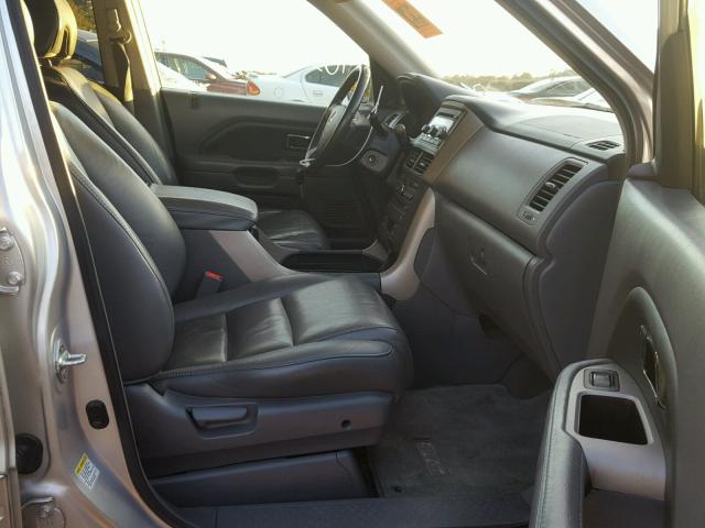 5FNYF28687B010597 - 2007 HONDA PILOT EXL SILVER photo 5