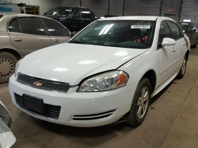 2G1WF5E39C1244921 - 2012 CHEVROLET IMPALA LS WHITE photo 2